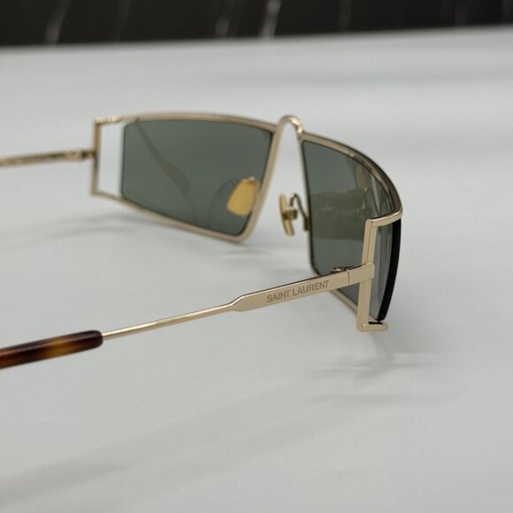 NEW SAINT LAURENT SL606 004  UNISEX GOLD SUNGLASSES SAINT LAURENT SL606 004 main image 4